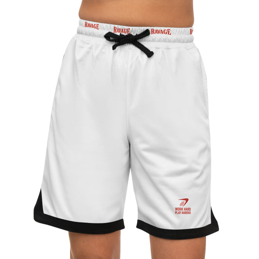 Basketball Rib Shorts - Sporty Summer Vibes, Ideal for Athletes, Game Days, Casual Outings, Summer Wear, Comfortable Activewear