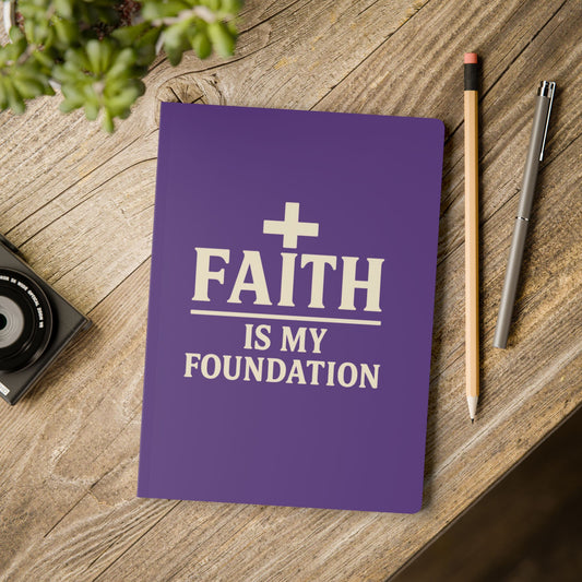 Faith Is My Foundation Christian Softcover Journal with Inspirational Inside Prints