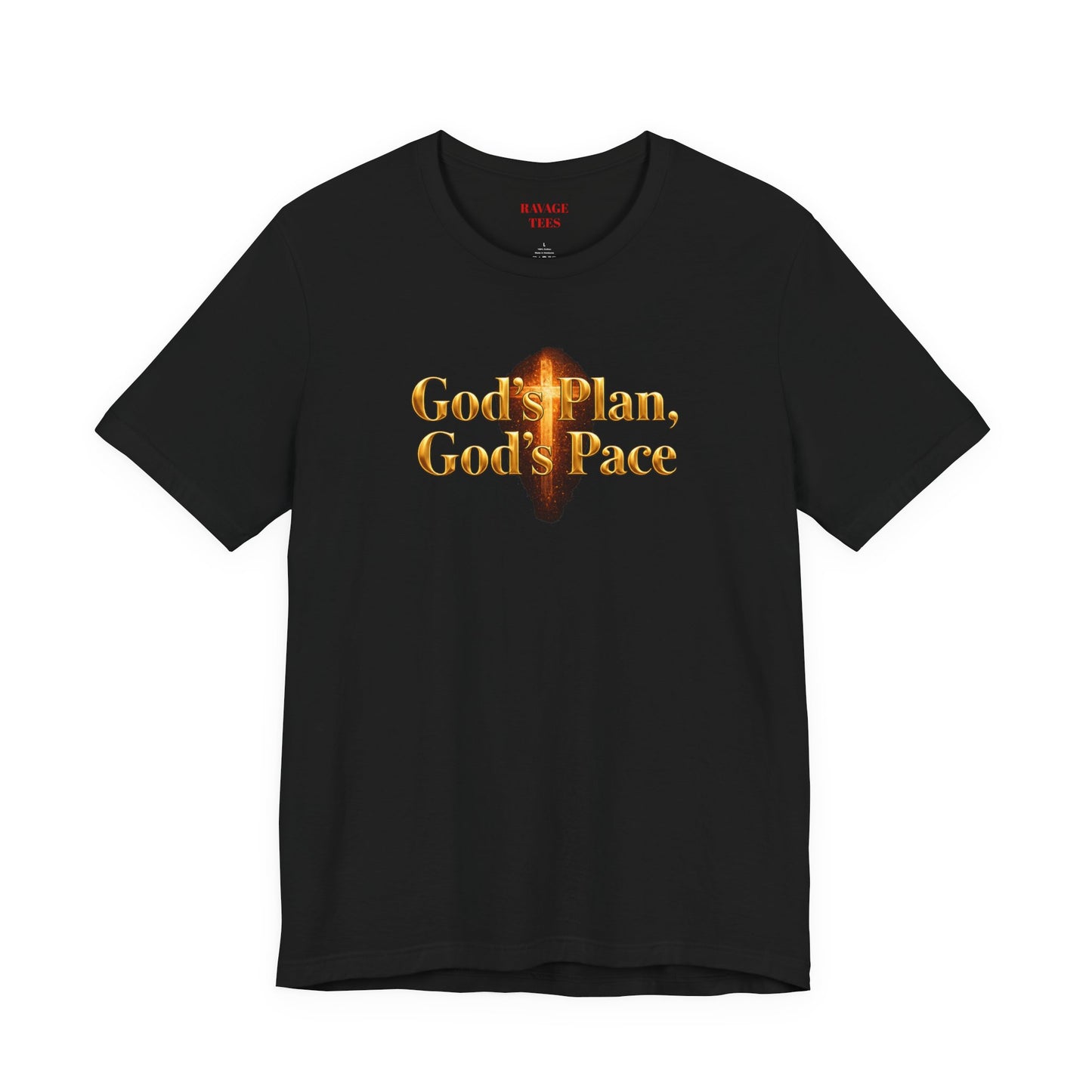 Christian Tee "God's Plan, God's Pace"