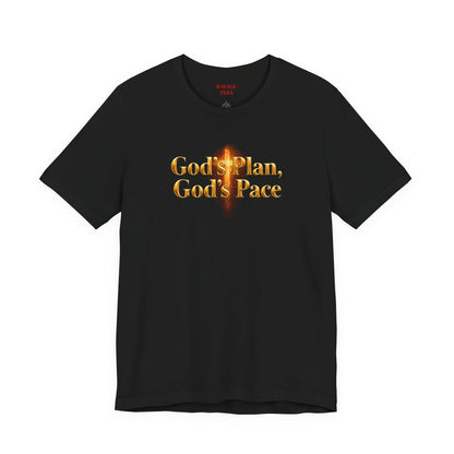Christian Tee "God's Plan, God's Pace"