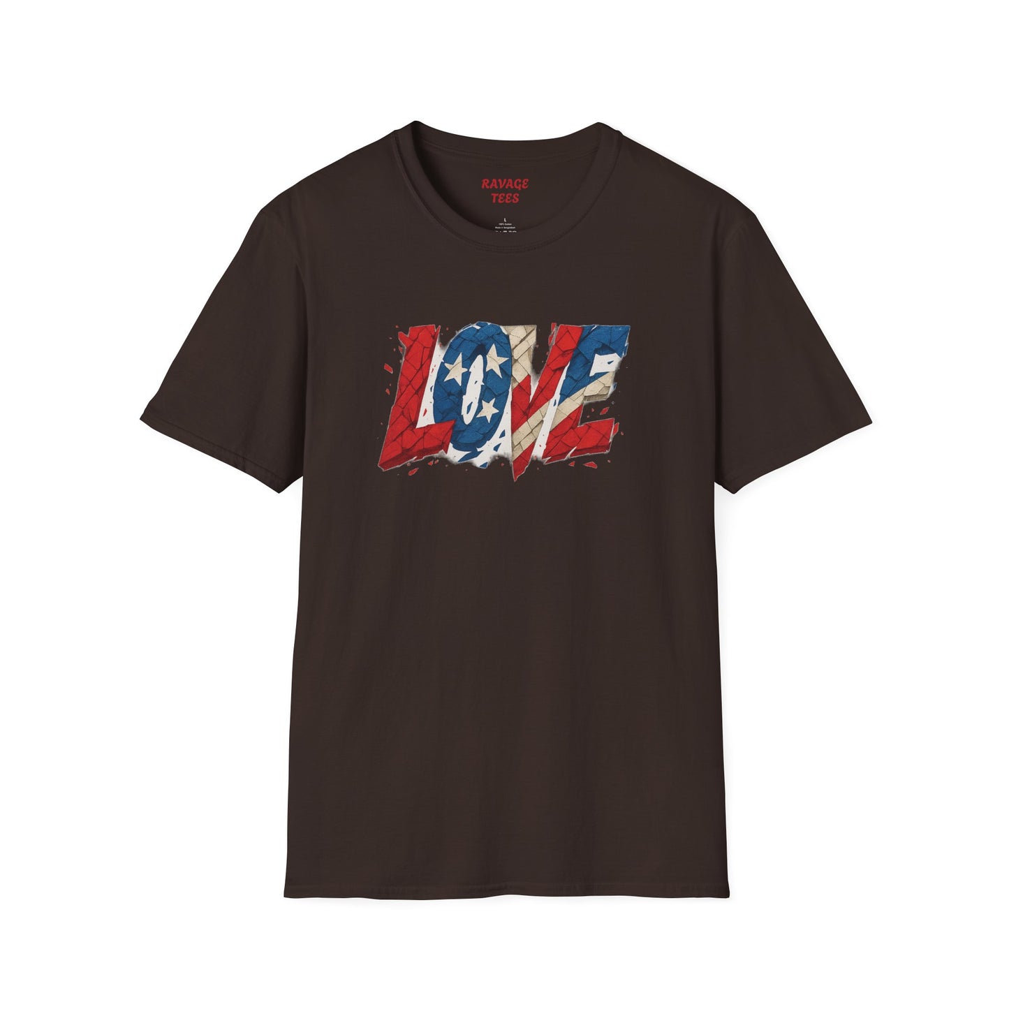 "Freedom & Love" Tee: Unisex 4th of July Graphic Shirt Gift