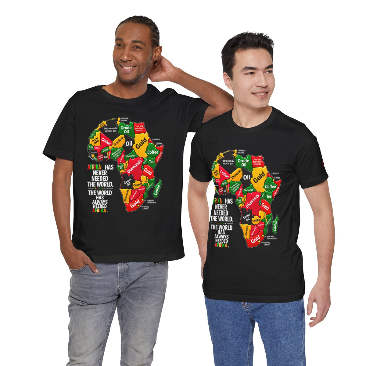 Africa Map “Africa Has Never Needed the World” Graphic Tee