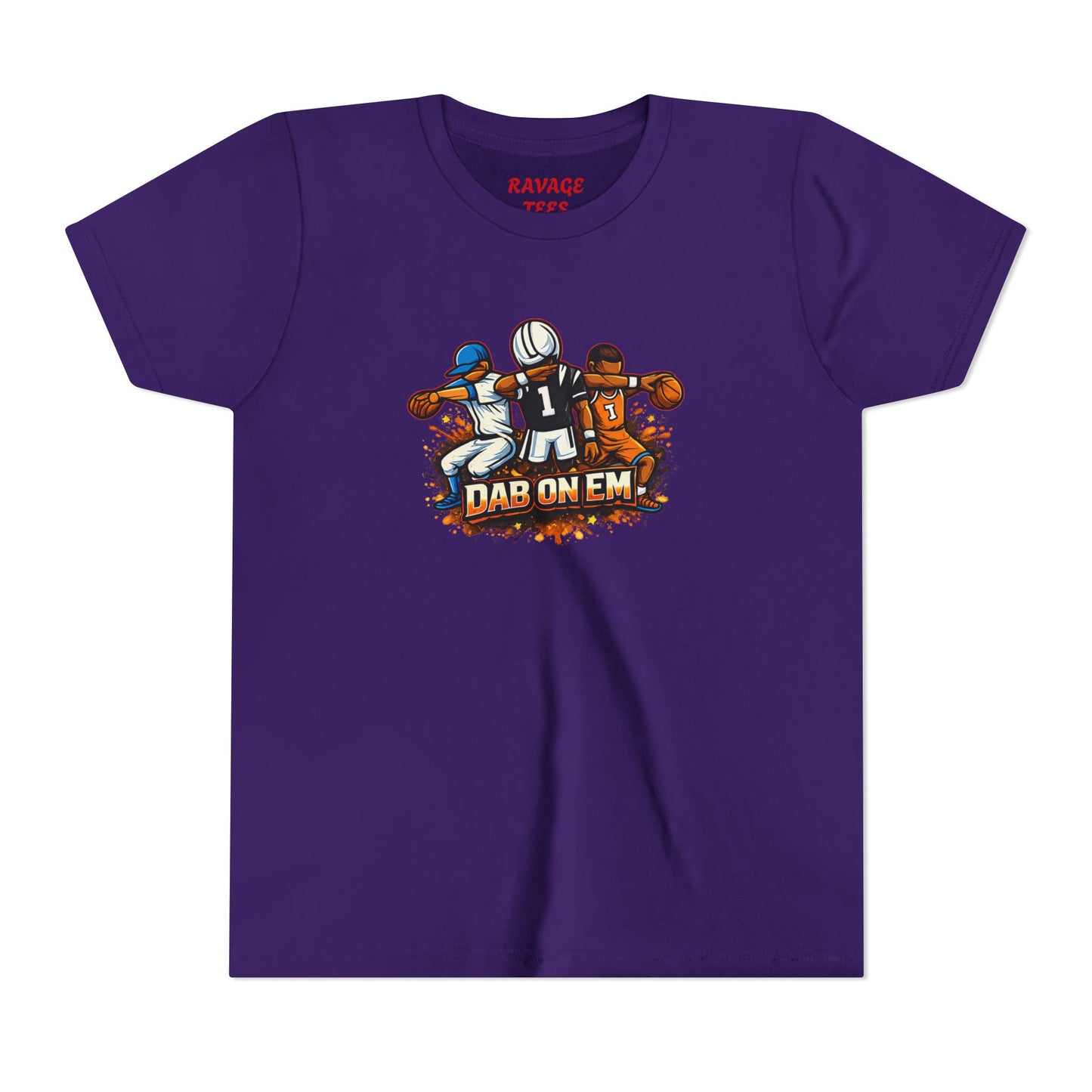 Youth Football Tee - 'Dab On Em' Kids Sports T-Shirt