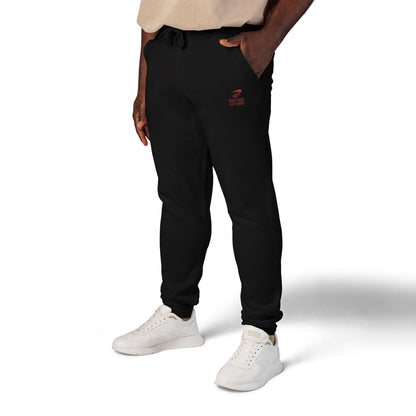 Embroidered '7' Logo Fleece Sweatpants — Cozy White Joggers
