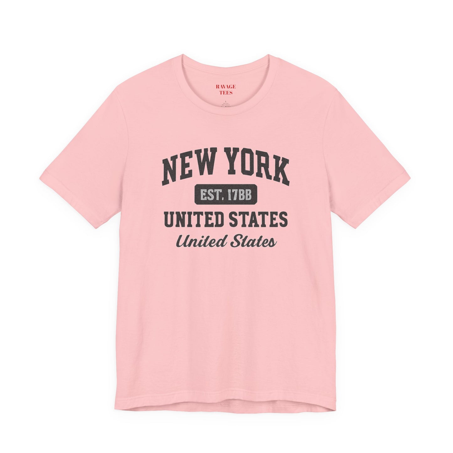 New York Vintage College T-Shirt – 'New York Est. 1788' Graphic Tee