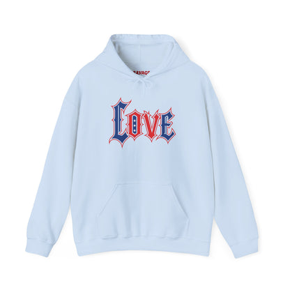 Unisex Hooded Sweatshirt with 'LOVE' Design - Cozy Gift for Friends, Valentine's Day, Casual Wear, Relaxation, Everyday Use