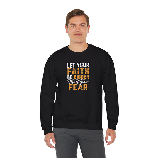 Faith Over Fear Crewneck Sweatshirt | Christian Apparel, Inspirational Gift, Cozy Casual Wear, Religious Sweatshirt, Unisex Fashion