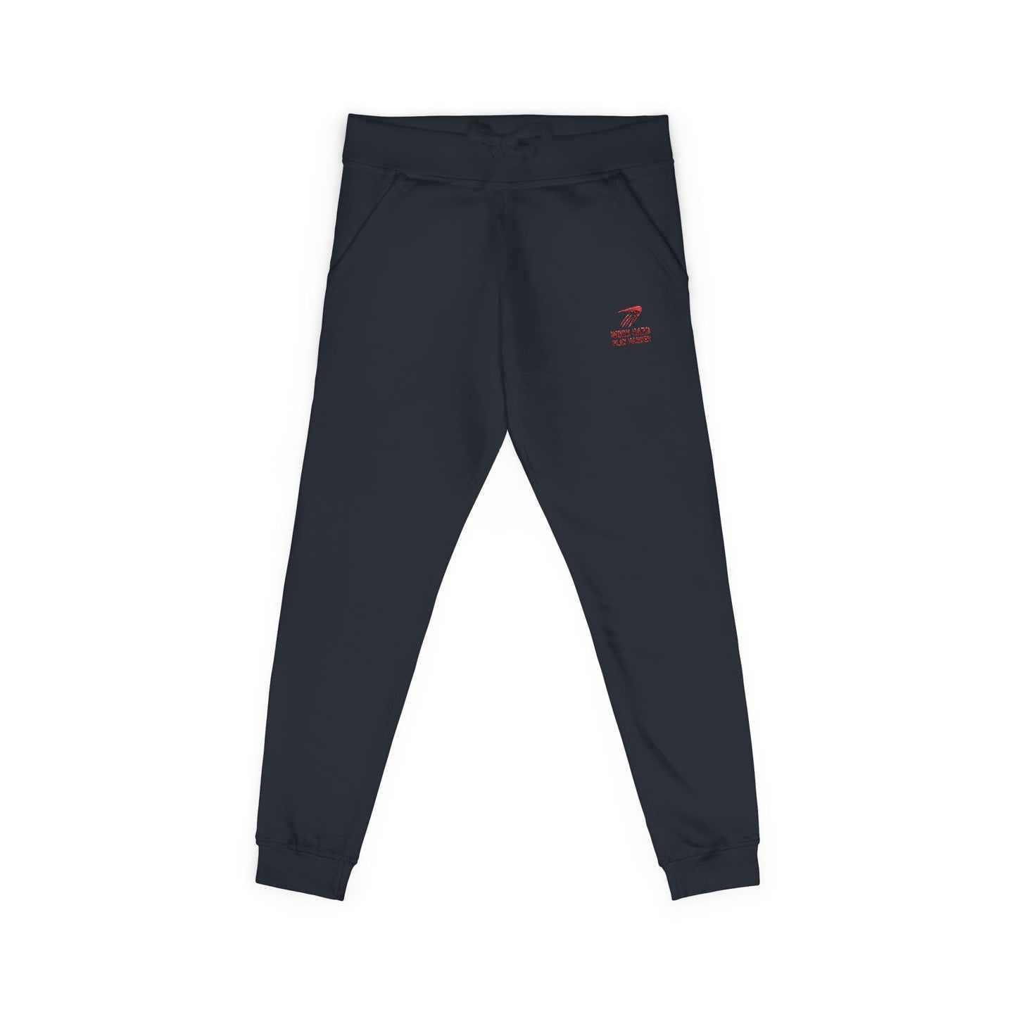 Embroidered '7' Logo Fleece Sweatpants — Cozy White Joggers