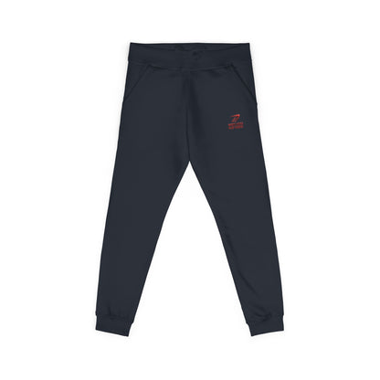 Embroidered '7' Logo Fleece Sweatpants — Cozy White Joggers