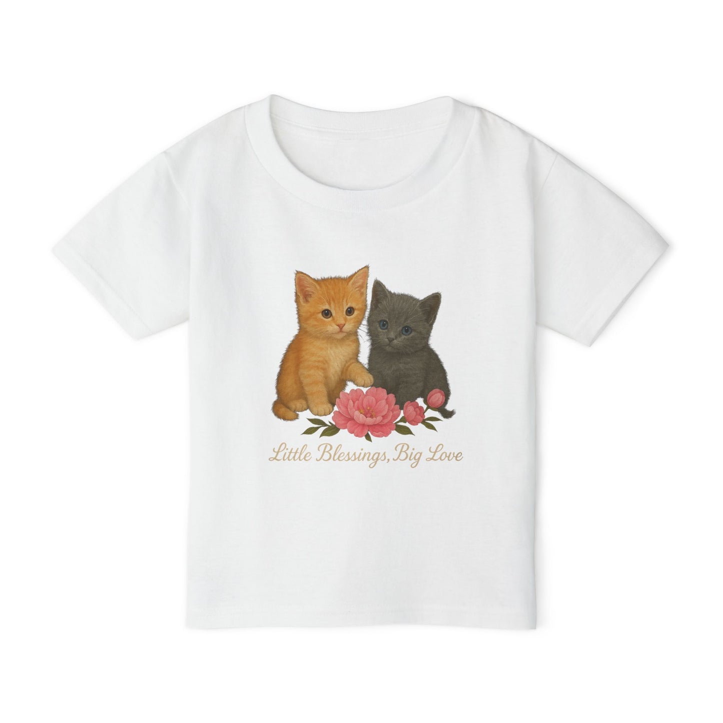 Cute Kittens with Rose "Little Blessings, Big Love"