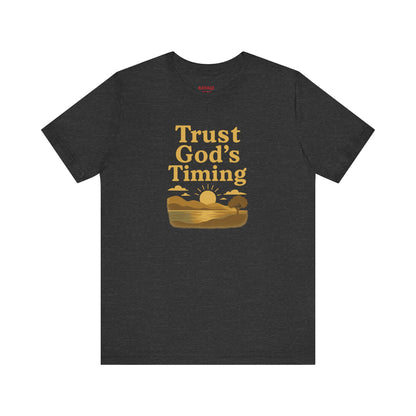Unisex Inspirational Tee - Trust God's Timing, Relaxed Fit T-Shirt, Motivational Shirt for Everyday Wear, Plus Size Available, Gifts [...]