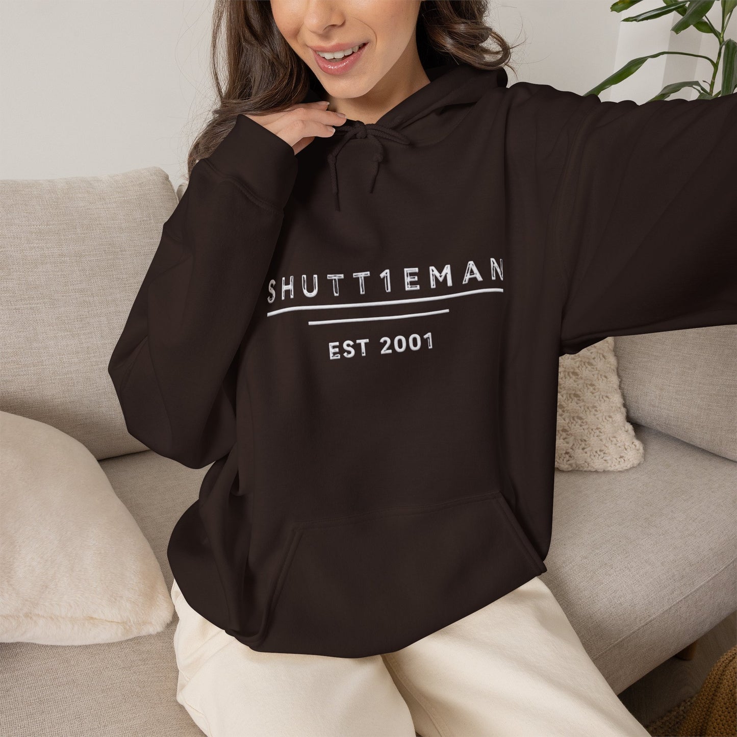 Shutt1eman Est. 2001 Hoodie — Minimal Vintage Logo Pullover
