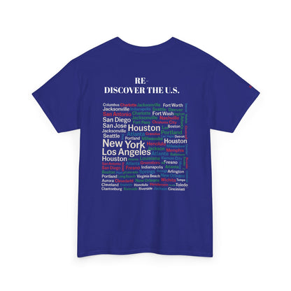 Re-Discover the U.S. Urban Cityscape Tee - Unisex Heavy Cotton Tee