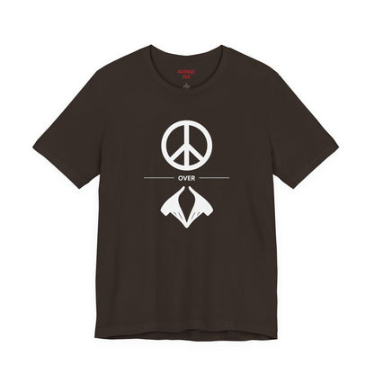 Peace Sign Unisex Jersey Tee, Casual Wear, Gift for Friends, Summer Fashion, Festival Outfit, Eco-Friendly Apparel