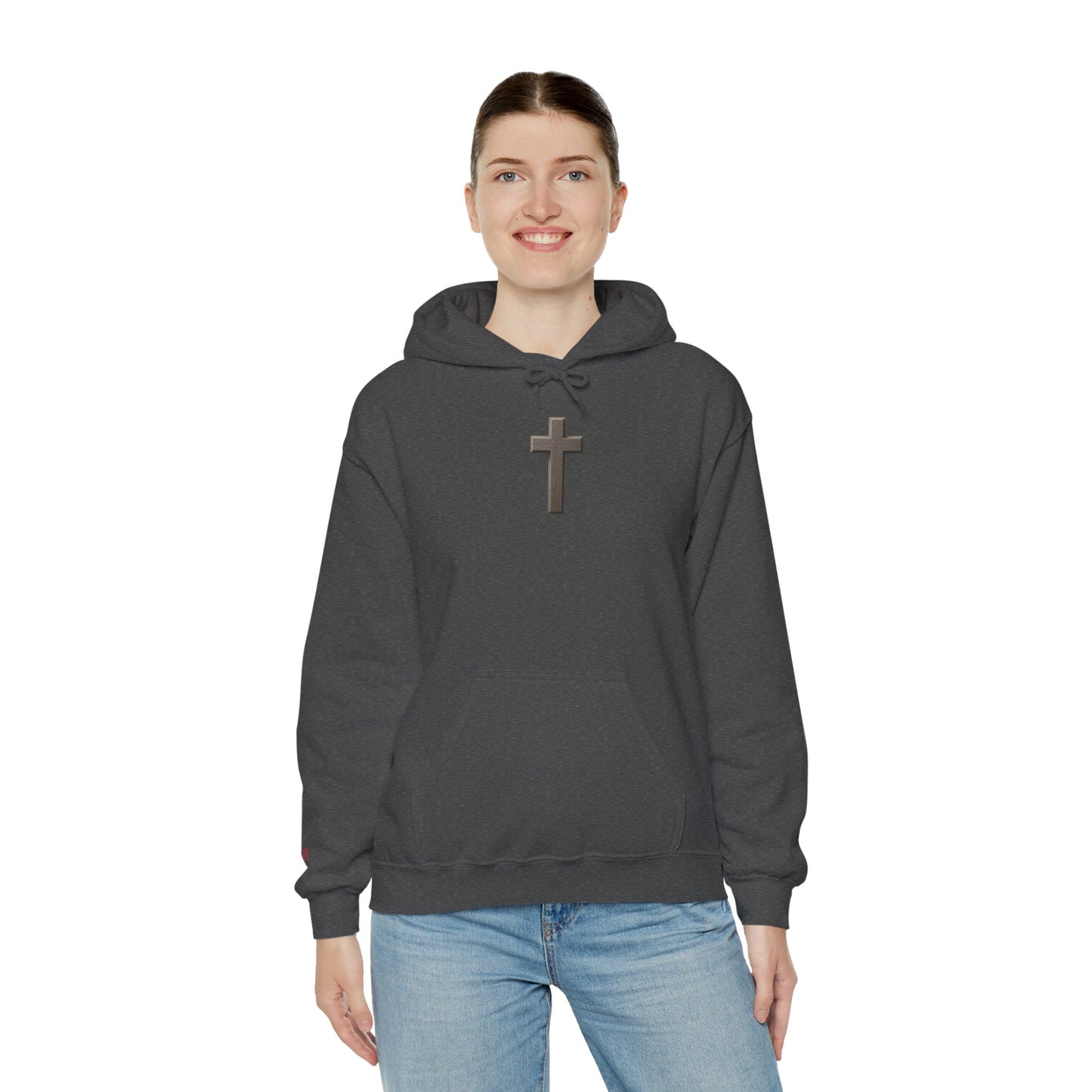 Spiritual Journey  Hooded Sweatshirt with Cross Design