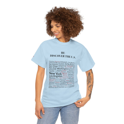 Re-Discover the U.S. Travel T-Shirt, Adventure Tee, USA Discovery Shirt