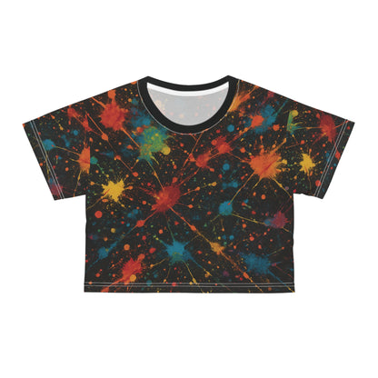Art of Impact Colorful Splash Crop Tee
