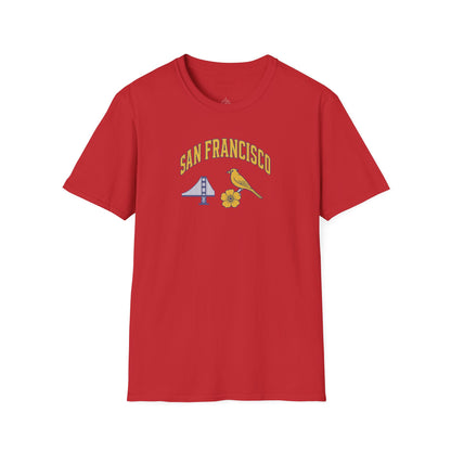 SAN FRANCISCO Vibes Unisex T-Shirt – Casual Summer Tee, Beachwear, Travel Outfit, Vacation Style, Gift for Him or Her