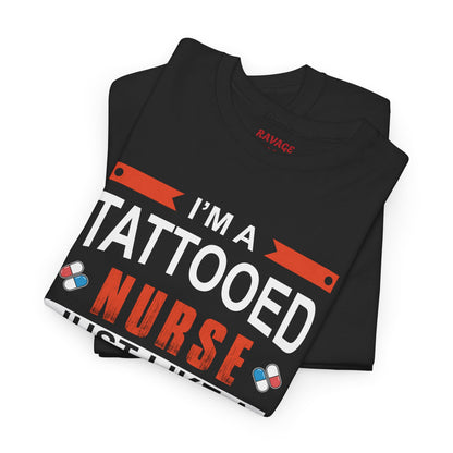 Tattooed Nurse Tee - Unisex Cotton Shirt for Nurse Appreciation, Medical Humor Tee, Fun [...]