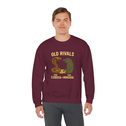 Combat Crewneck Sweatshirt | Old Rivals Cobra vs Mongoose Sweatshirt | Unisex Holiday Gift | Cozy Casual Wear | Perfect for Fans