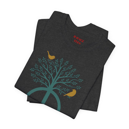 Peace Tree T-Shirt with Birds – Eco Nature Graphic Tee