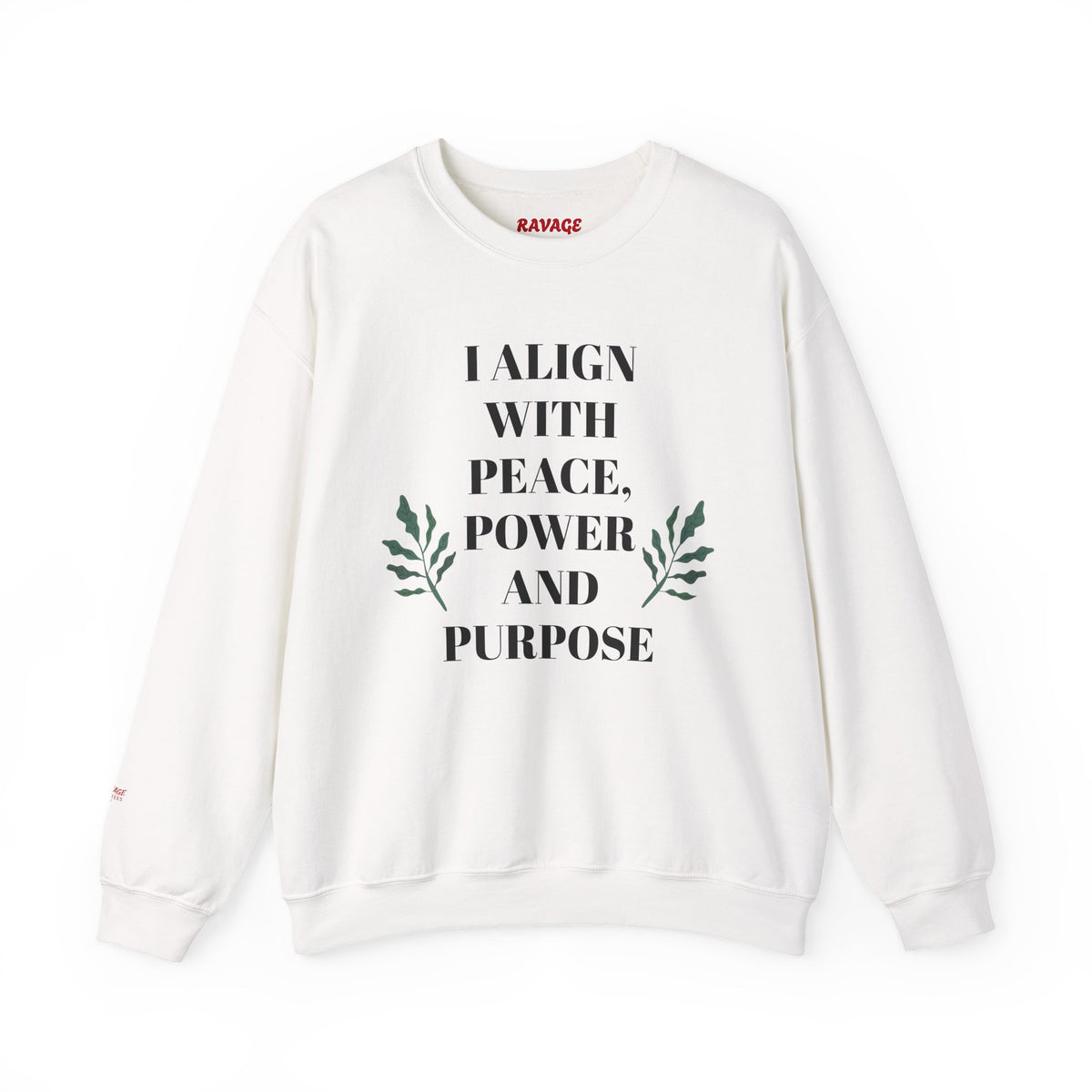 ZEN Mindful Power Crewneck Sweatshirt | Align with Peace, Cozy Sweatshirt, Spiritual Gift, Yoga Apparel, Meditation Wear