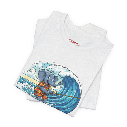 Surfing Elephant Unisex Tee
