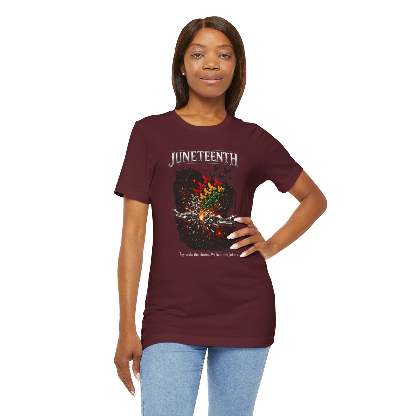 Juneteenth 'They Broke the Chains, We Built the Future' Graphic Tee