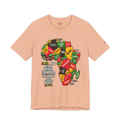 Africa Map “Africa Has Never Needed the World” Graphic Tee