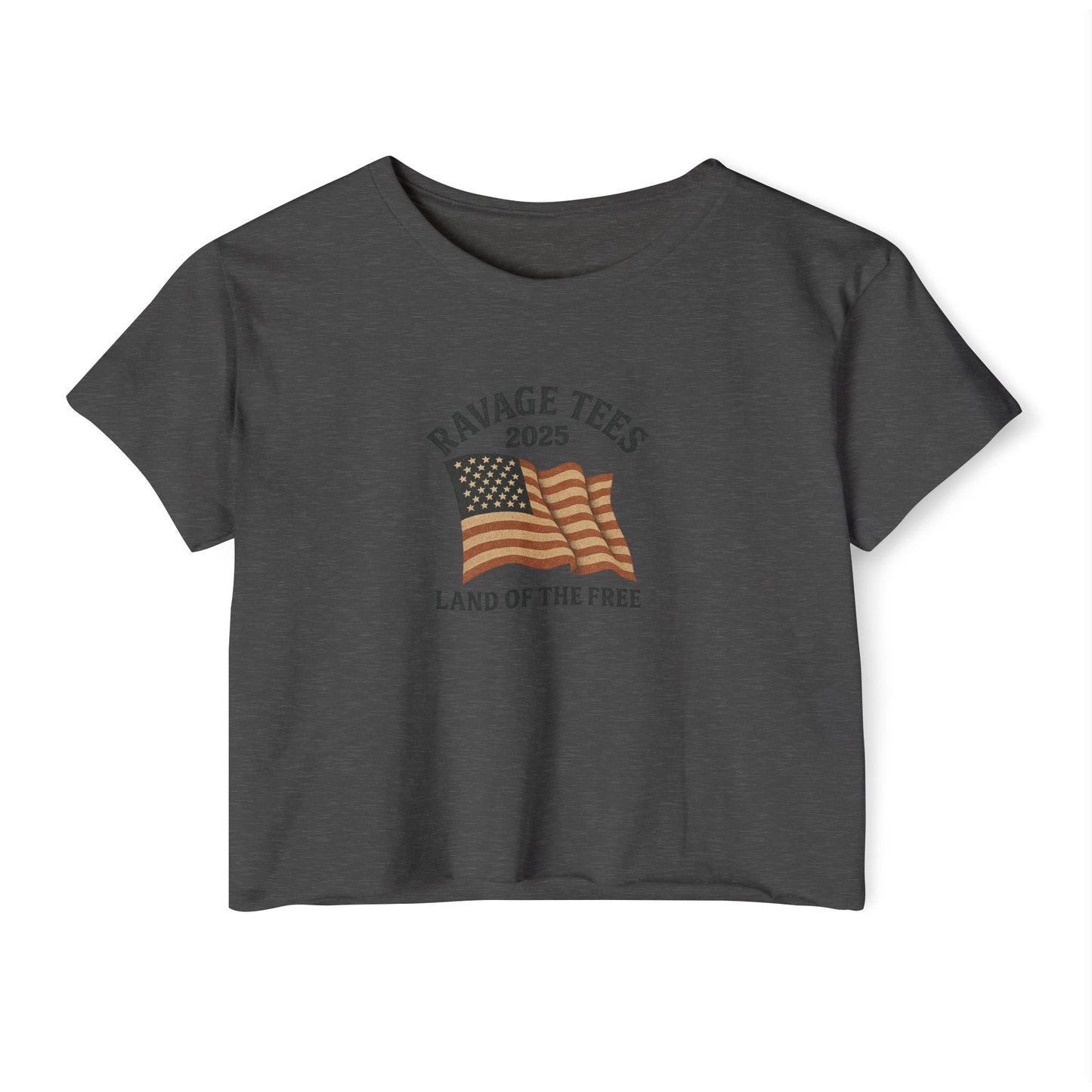 RAVAGE Crop Top: "Land of the Free"