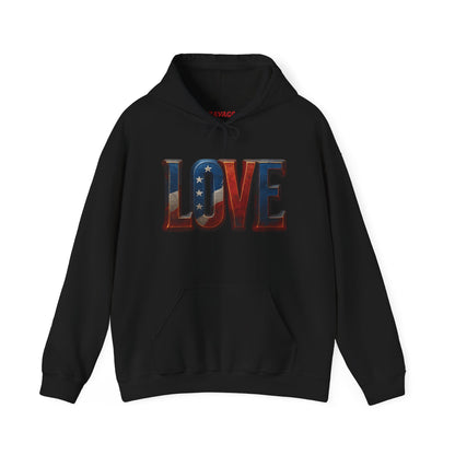 Unisex Hooded Sweatshirt with 'LOVE' Design - Cozy Gift for Friends, Valentine's Day, Casual Wear, Relaxation, Everyday Use