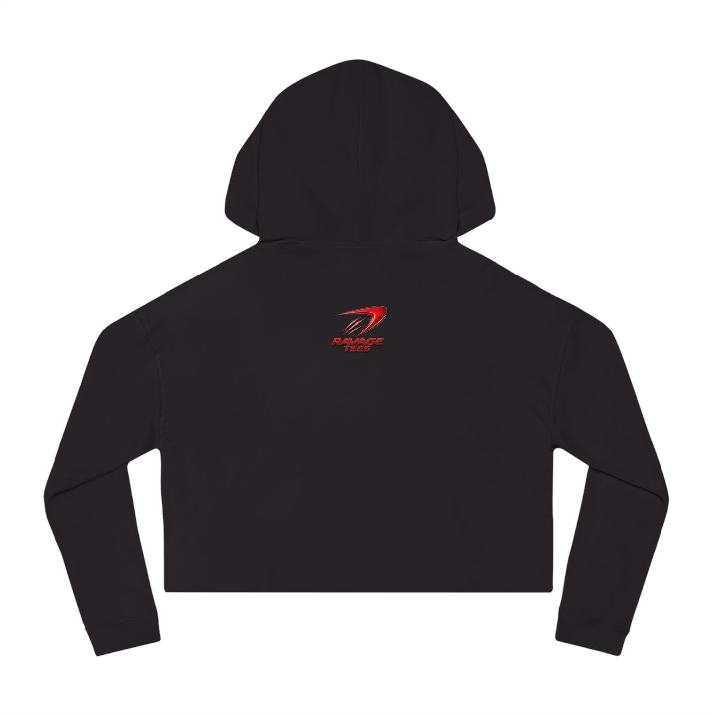 Cropped Hoodie - "Shuttleman Flight" Rocket Graphic