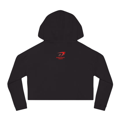 Cropped Hoodie - "Shuttleman Flight" Rocket Graphic