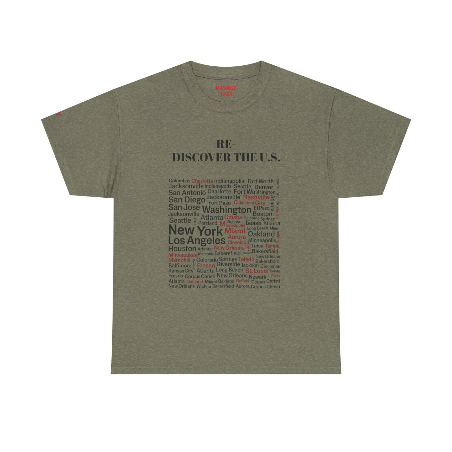Re-Discover the U.S. Travel T-Shirt, Adventure Tee, USA Discovery Shirt