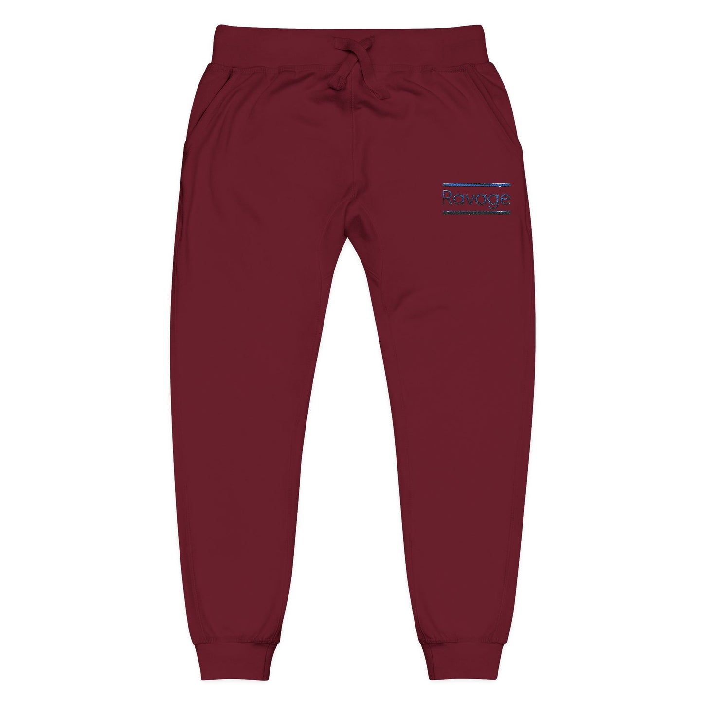 Ravage Embroidered Fleece Sweatpants — Cozy Joggers