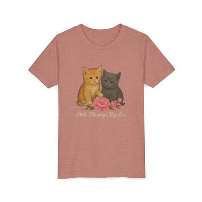 Adorable Kitten Youth Tee - Cute Cat Tee for Kids, Gifts for Cat Lovers, Birthday Present, Animal Lovers Shirt, Playful Kids Shirt
