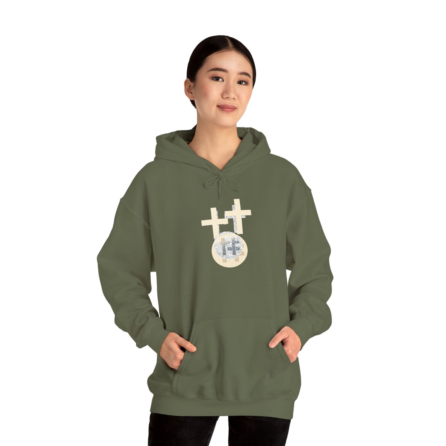 Calvary Cross Unisex Hoodie – Faith-Based Apparel, Christian Symbol Tee, Everyday Casual Wear, Inspirational Gift