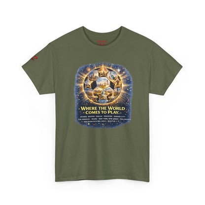 World Cup 2022 T-Shirt — "Where the World Comes to Play"