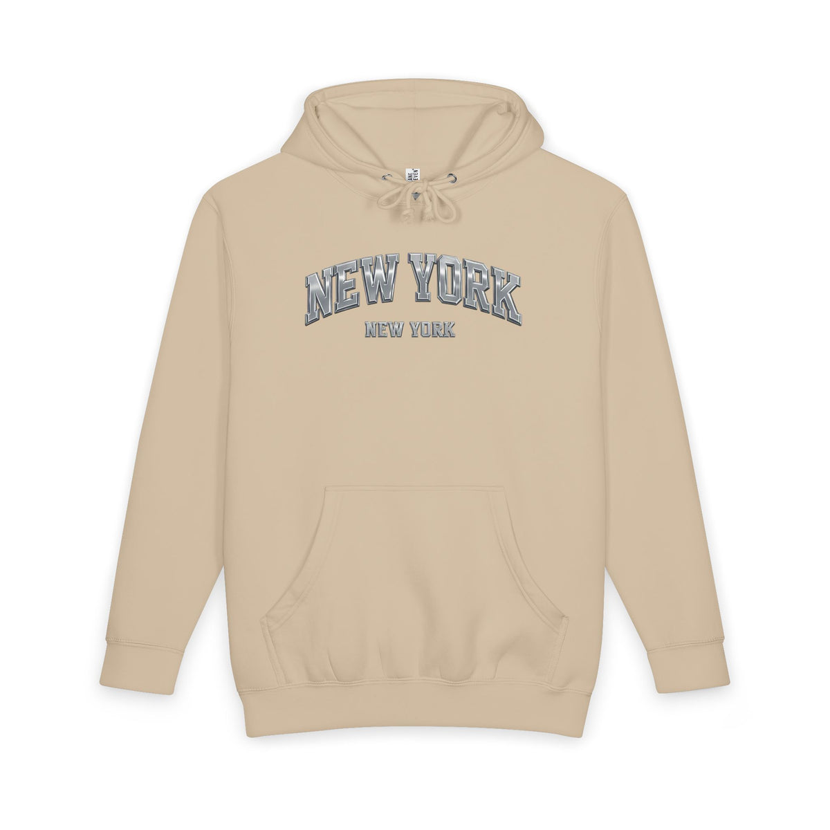 New York Arch Logo Hoodie — Vintage Collegiate Pullover