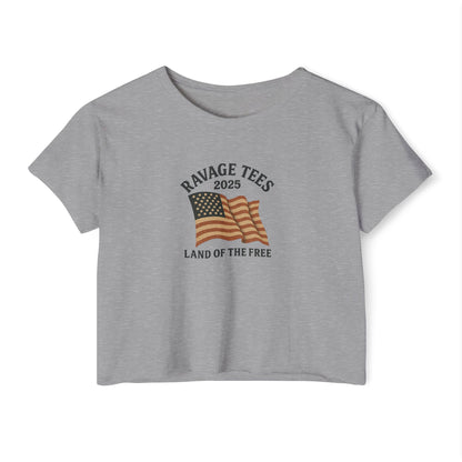 RAVAGE Crop Top: "Land of the Free"