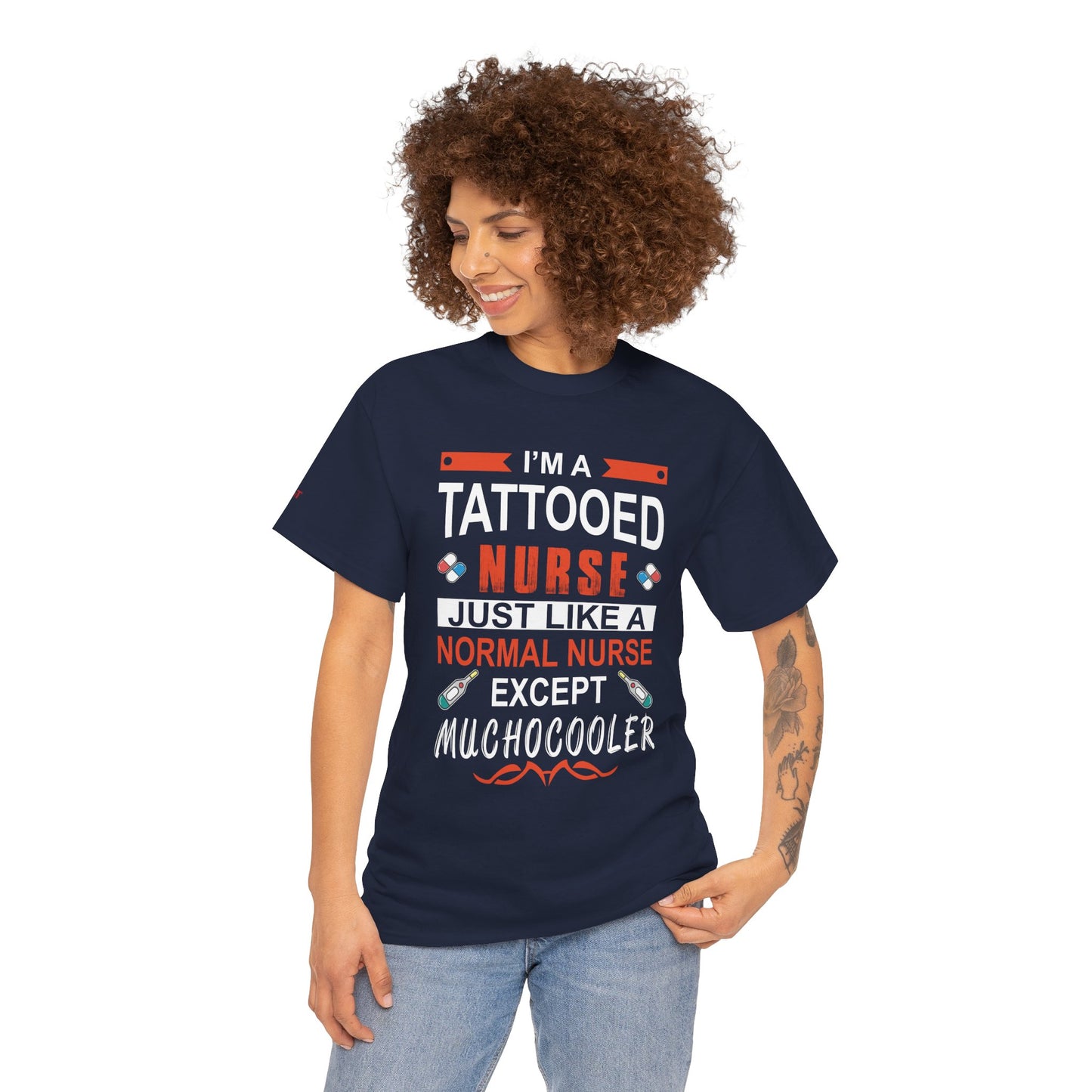 Tattooed Nurse Tee - Unisex Cotton Shirt for Nurse Appreciation, Medical Humor Tee, Fun [...]
