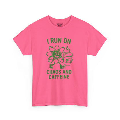 Caffeine Chaos Tee - Fun Unisex Shirt for Coffee Lovers