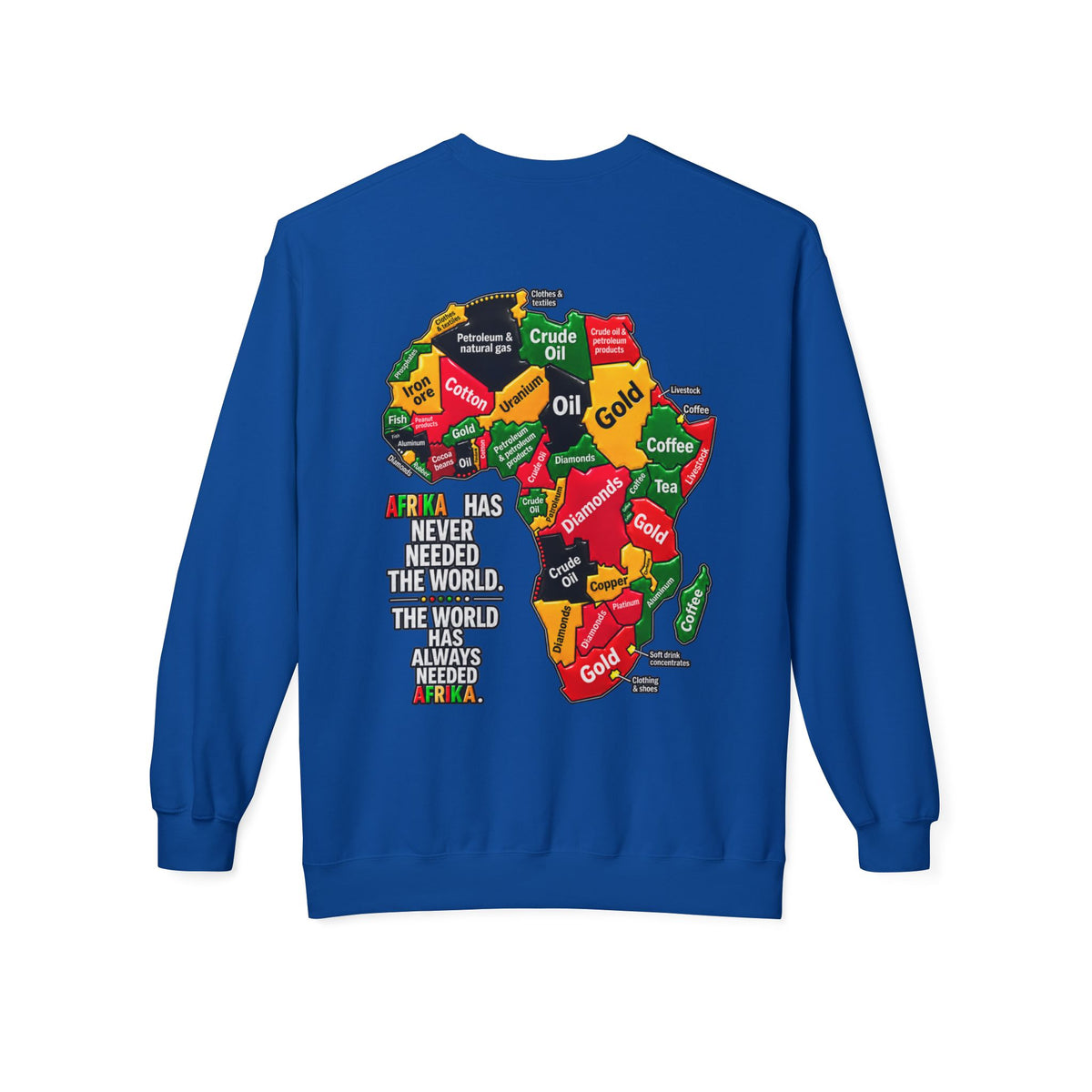 Afrika Map Sweatshirt – Africa Pride Crewneck