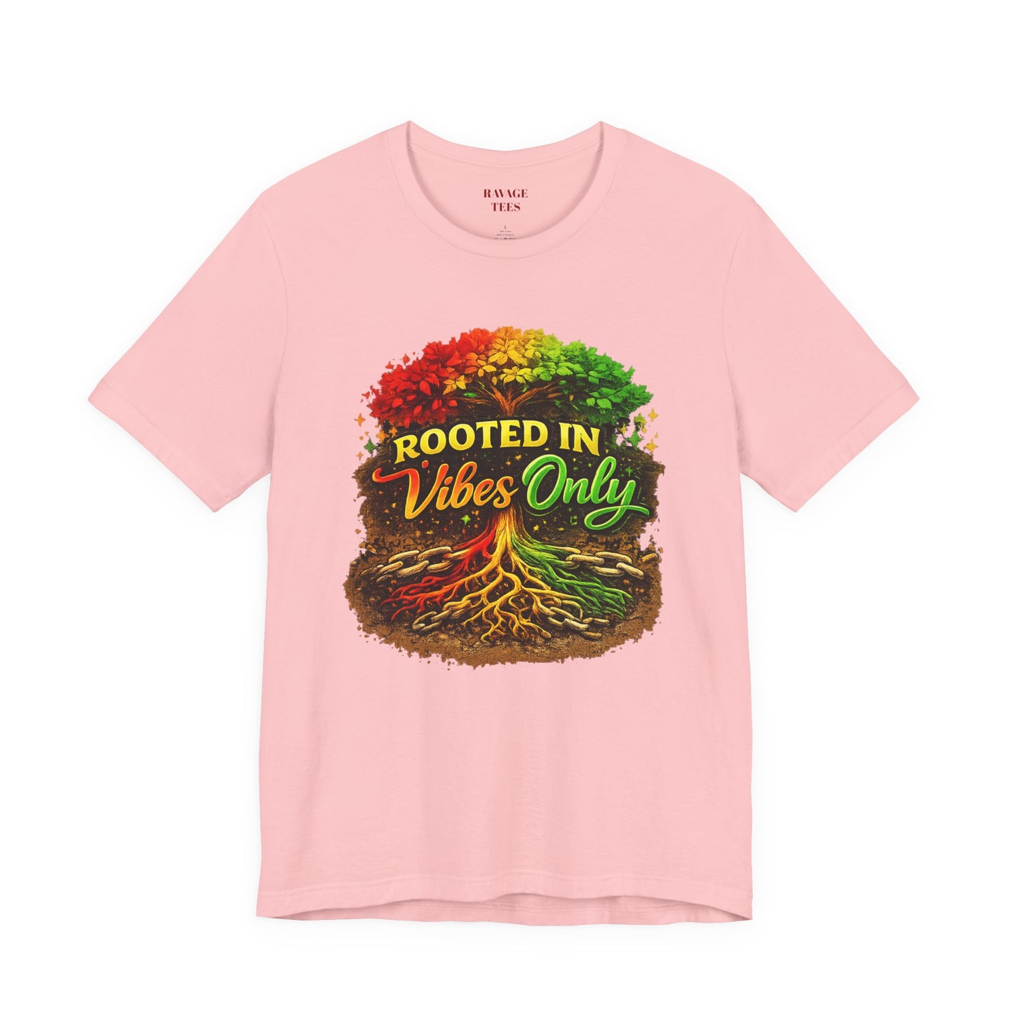 Rooted in Vibes Only Reggae Tee