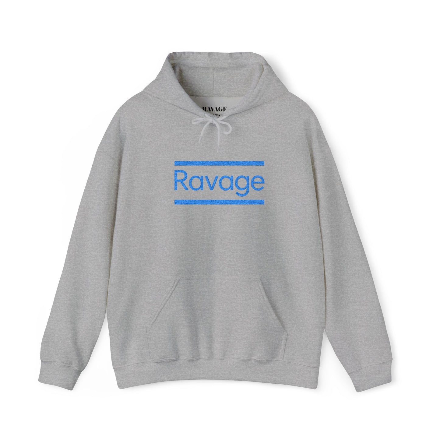 Ravage Blue Embroidered Hoodie