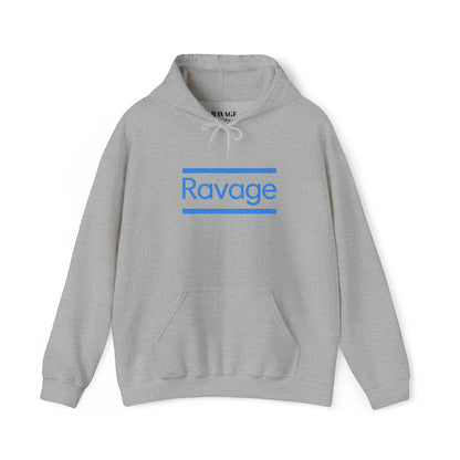 Ravage Blue Embroidered Hoodie