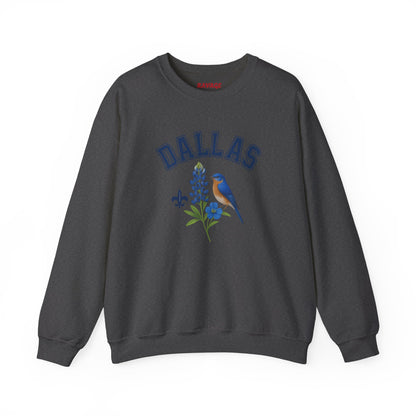 RAVAGE DALLAS - City Vibe Sweatshirt | Unisex Cardinal Crewneck, Cozy Fall Fashion, Casual Wear, Bird Lover Gift Idea