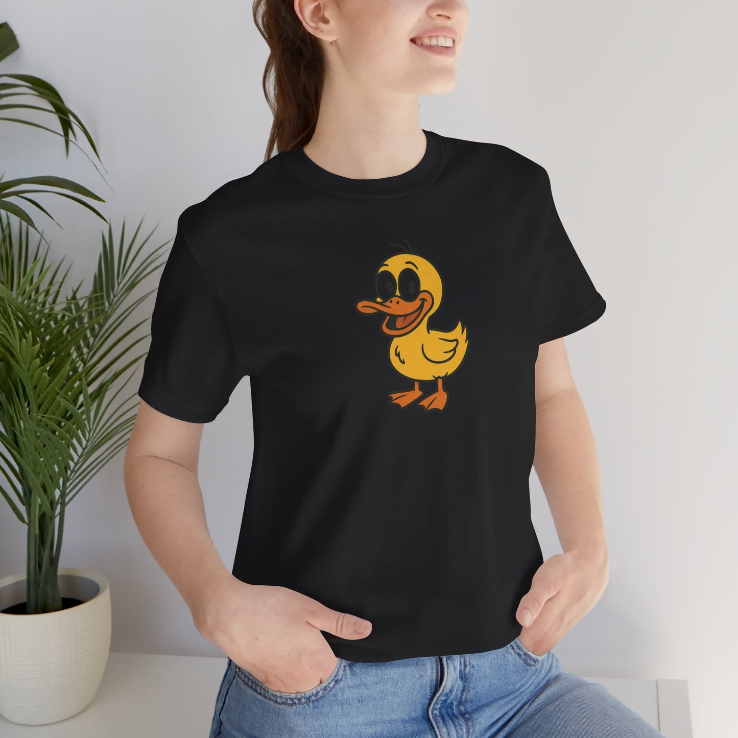 Cute Duck Graphic Tee for Animal Lovers, Unisex T-Shirt, Funny Gift Idea, Casual Wear, Summer Outfit