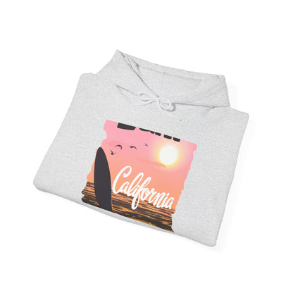 California Sunset Hoodie, Surfing Sweatshirt, Summer Vibes Apparel
