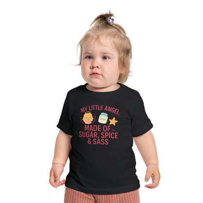 Sugar, Spice & Sass Baby T-Shirt, Cute Baby Shirt, Infant Tee, Baby Shower Gift, Toddler T-Shirt, Girl's Birthday Outfit